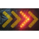 LED Amber Flashing Warning Chevron